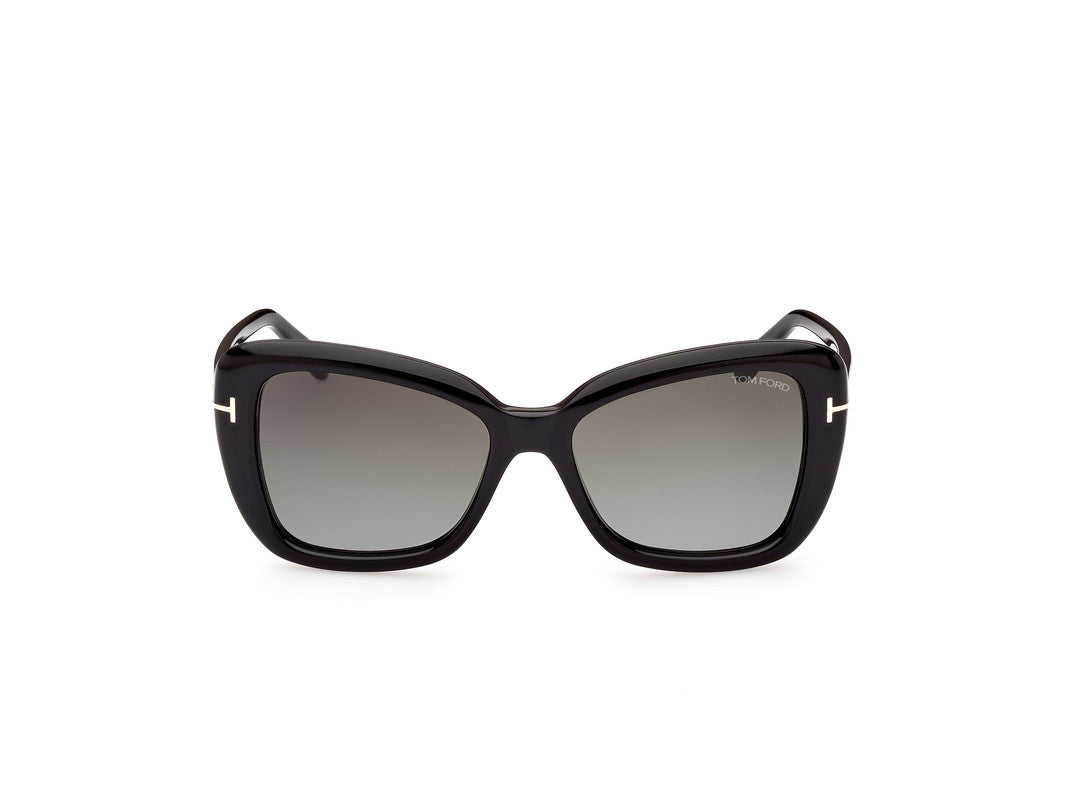 Shiny Black Female Sunglasses Tom Ford 889214385161
