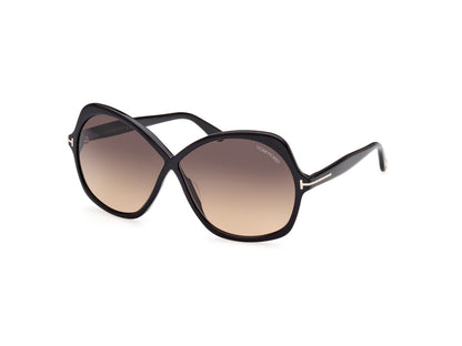 Shiny Black Female Sunglasses Tom Ford 889214385376