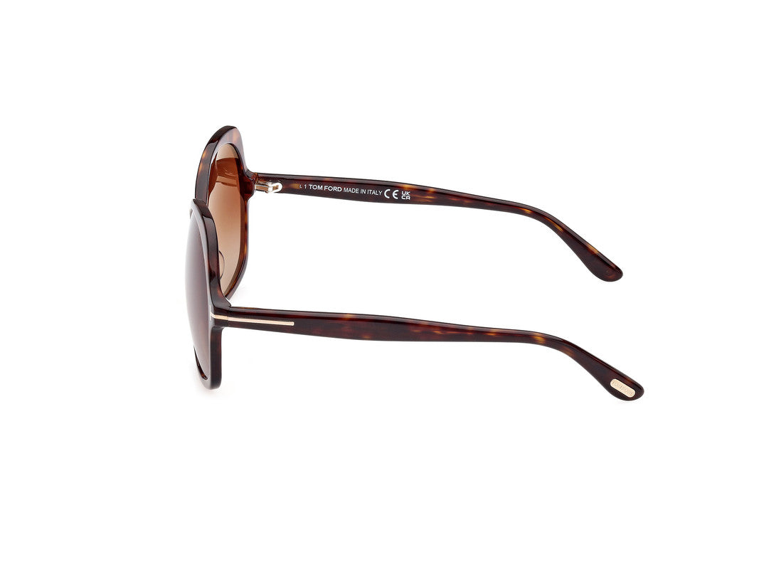 Dark Havana Female Sunglasses Tom Ford 889214385383