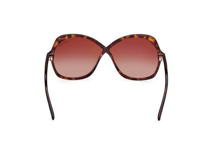 Dark Havana Female Sunglasses Tom Ford 889214385383