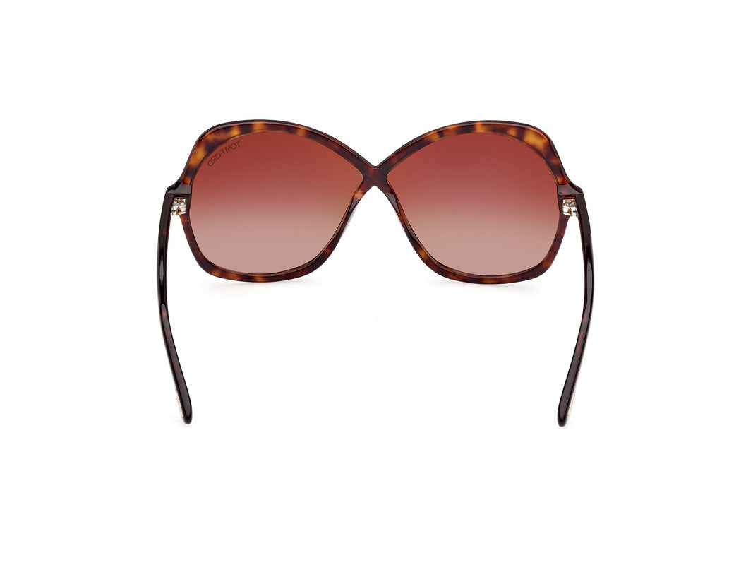 Dark Havana Female Sunglasses Tom Ford 889214385383