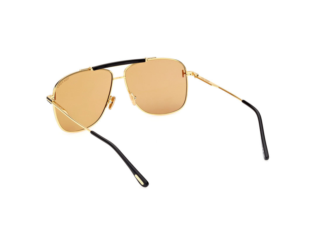 Shiny Deep Gold Male Sunglasses Tom Ford 889214403117