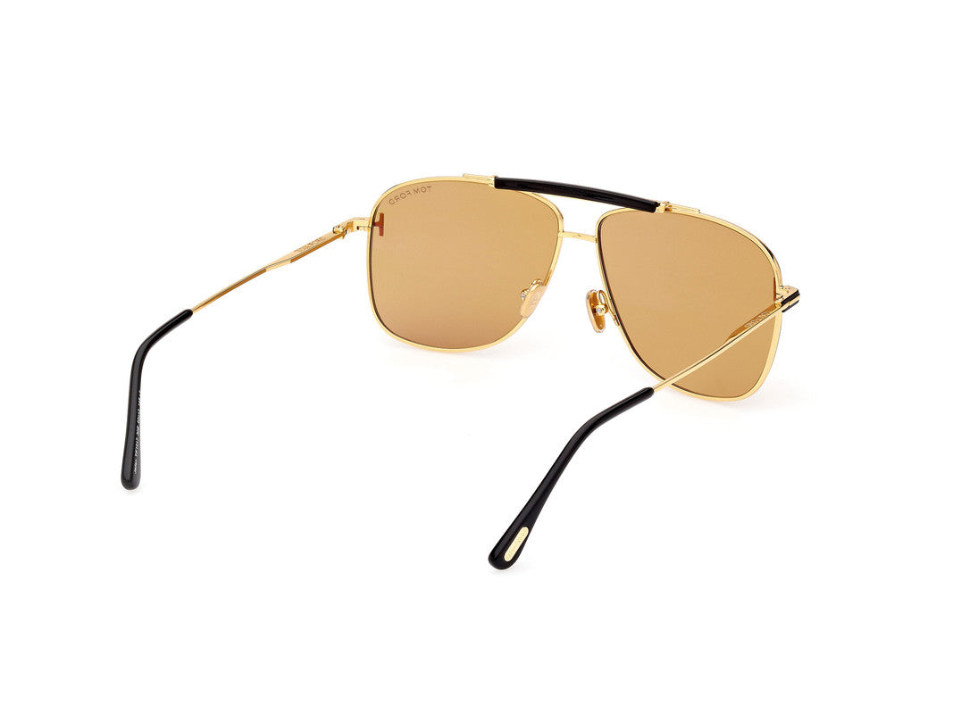 Shiny Deep Gold Male Sunglasses Tom Ford 889214403117