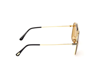 Shiny Deep Gold Male Sunglasses Tom Ford 889214403117