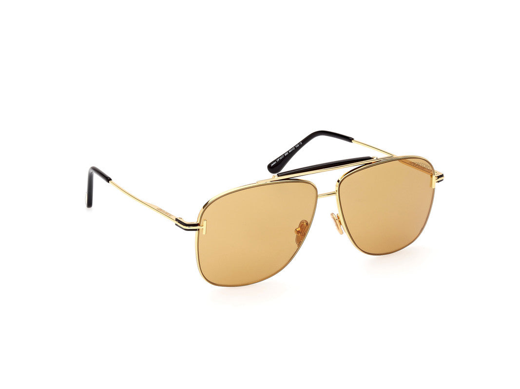 Shiny Deep Gold Male Sunglasses Tom Ford 889214403117