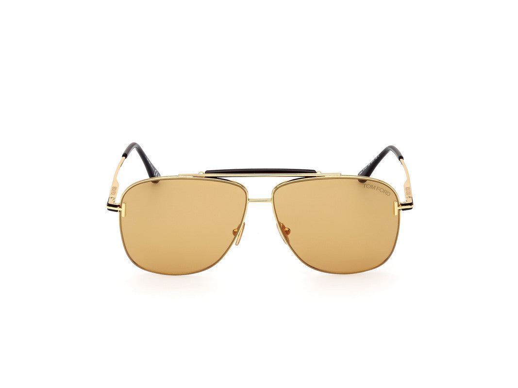 Shiny Deep Gold Male Sunglasses Tom Ford 889214403117