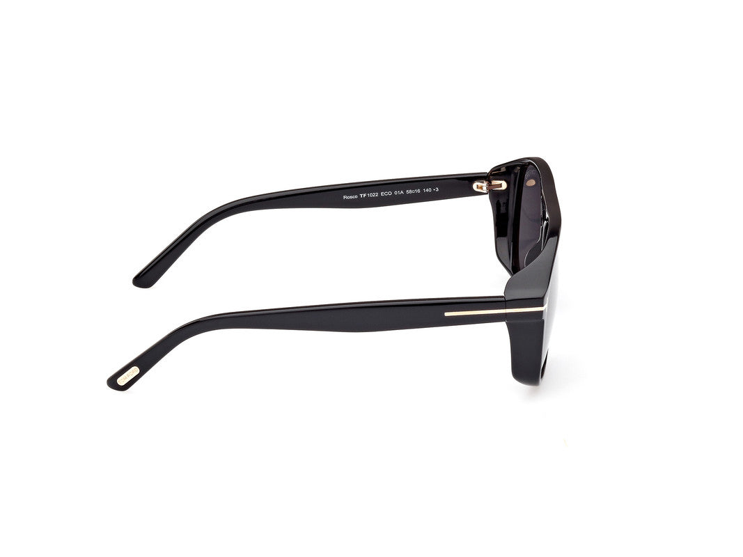 Shiny Black Male Sunglasses Tom Ford 889214403308