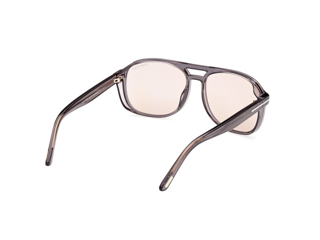 Shiny Grey Male Sunglasses Tom Ford 889214403315