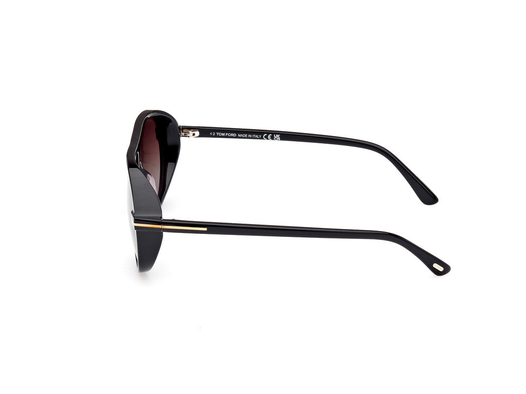 Shiny Black Male Sunglasses Tom Ford 889214403346