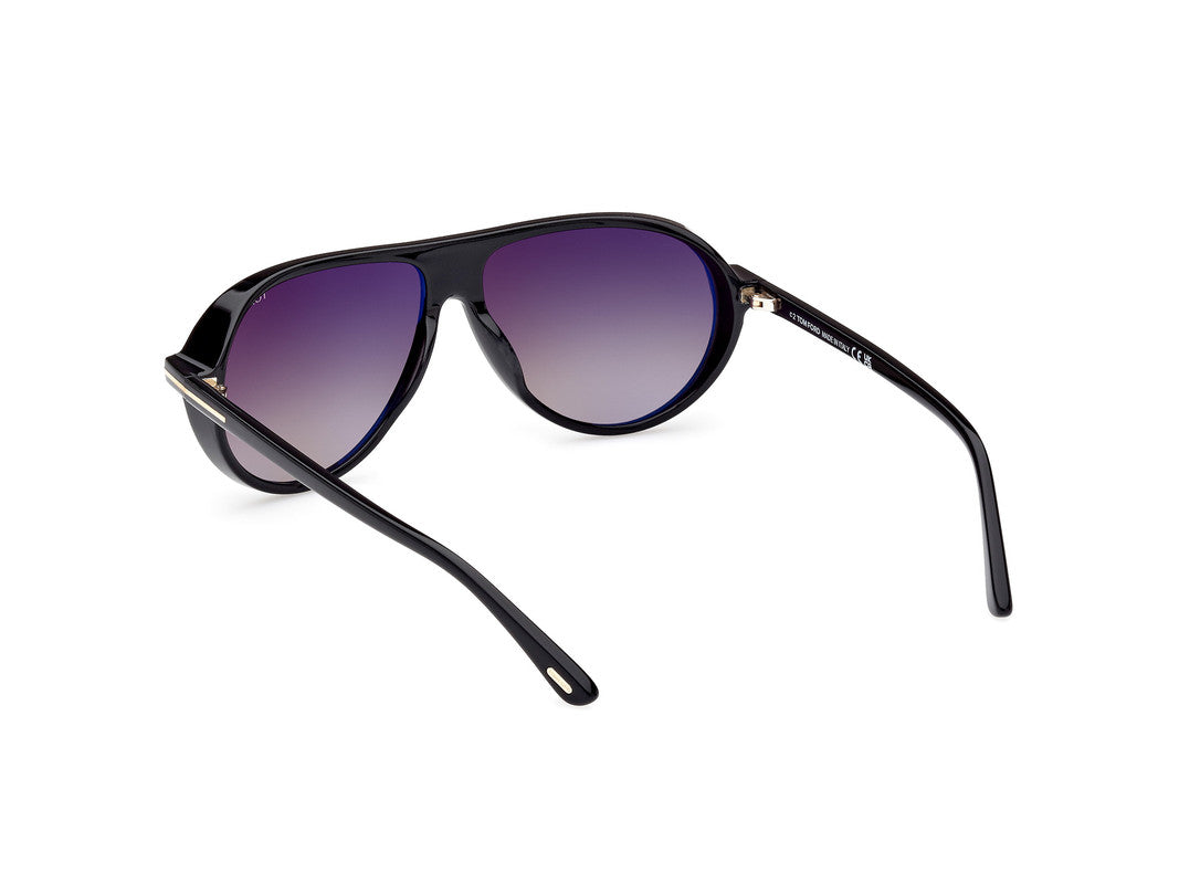 Shiny Black Male Sunglasses Tom Ford 889214403346