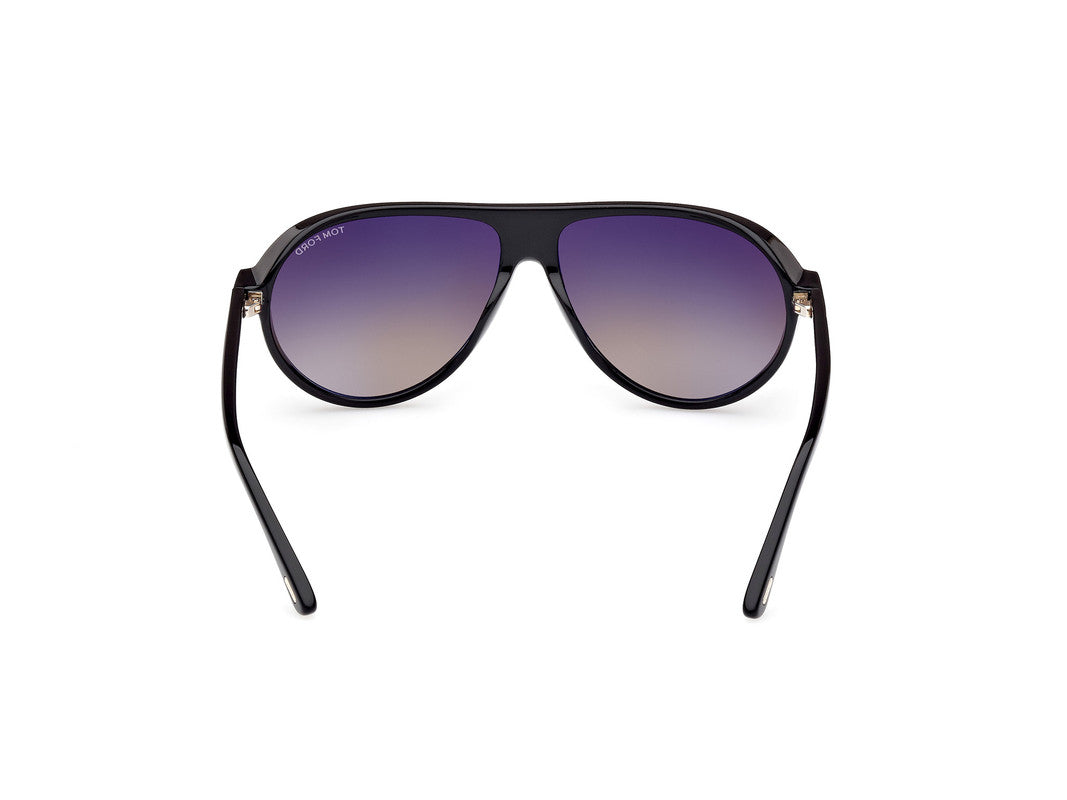 Shiny Black Male Sunglasses Tom Ford 889214403346