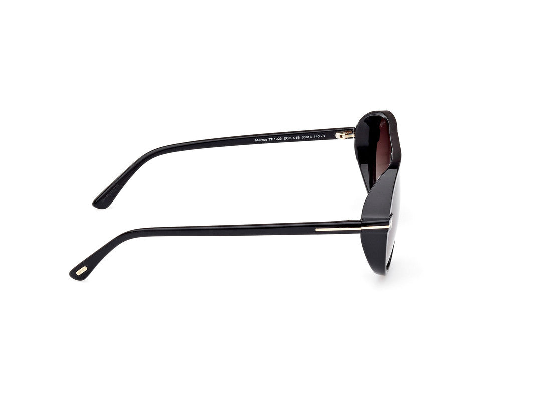 Shiny Black Male Sunglasses Tom Ford 889214403346