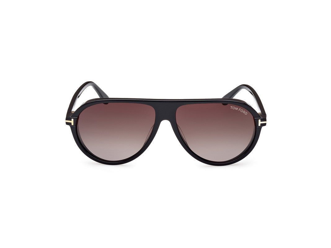 Shiny Black Male Sunglasses Tom Ford 889214403346