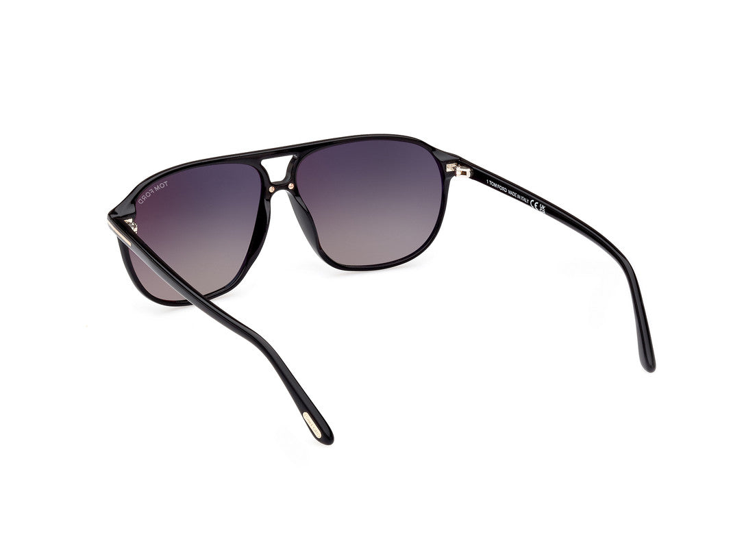 Shiny Black Male Sunglasses Tom Ford 889214403384