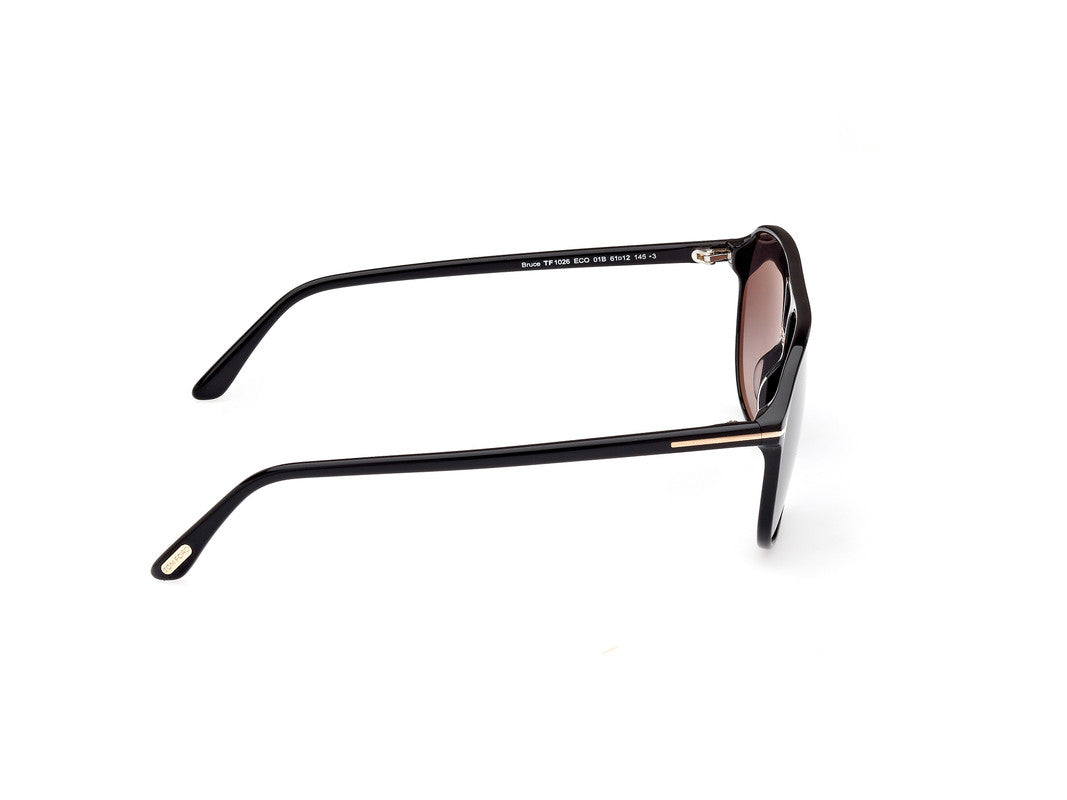 Shiny Black Male Sunglasses Tom Ford 889214403384