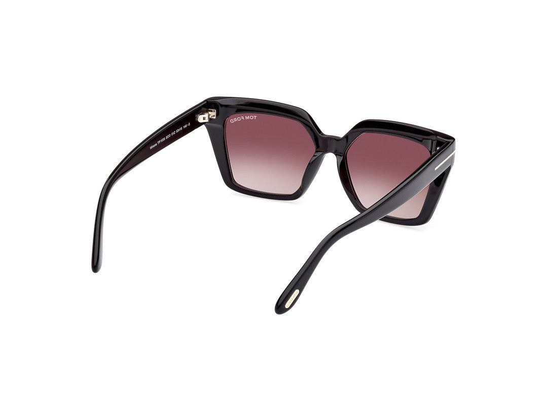 Shiny Black Female Sunglasses Tom Ford 889214403940