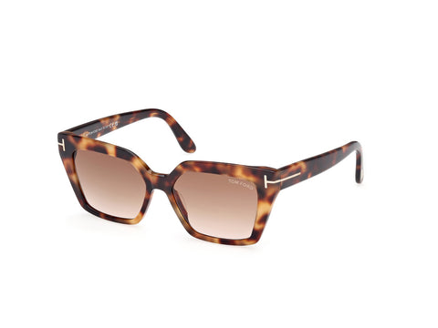 Blonde Havana Female Sunglasses Tom Ford 889214544285