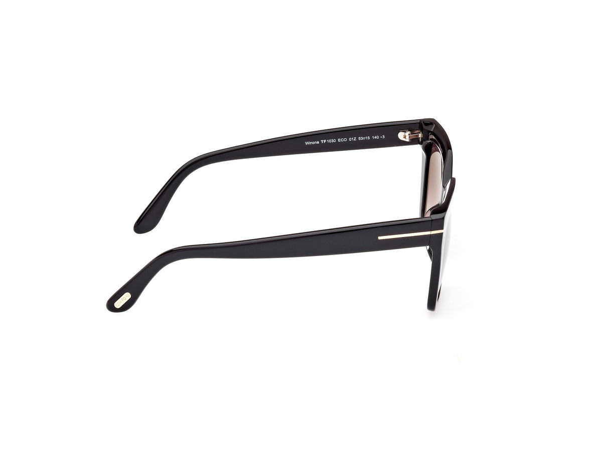 Shiny Black Gradient Or Mirror Violet Female Sunglasses Tom Ford 889214403940