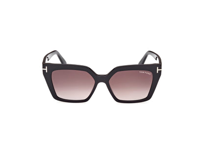 Shiny Black Gradient Or Mirror Violet Female Sunglasses Tom Ford 889214403940
