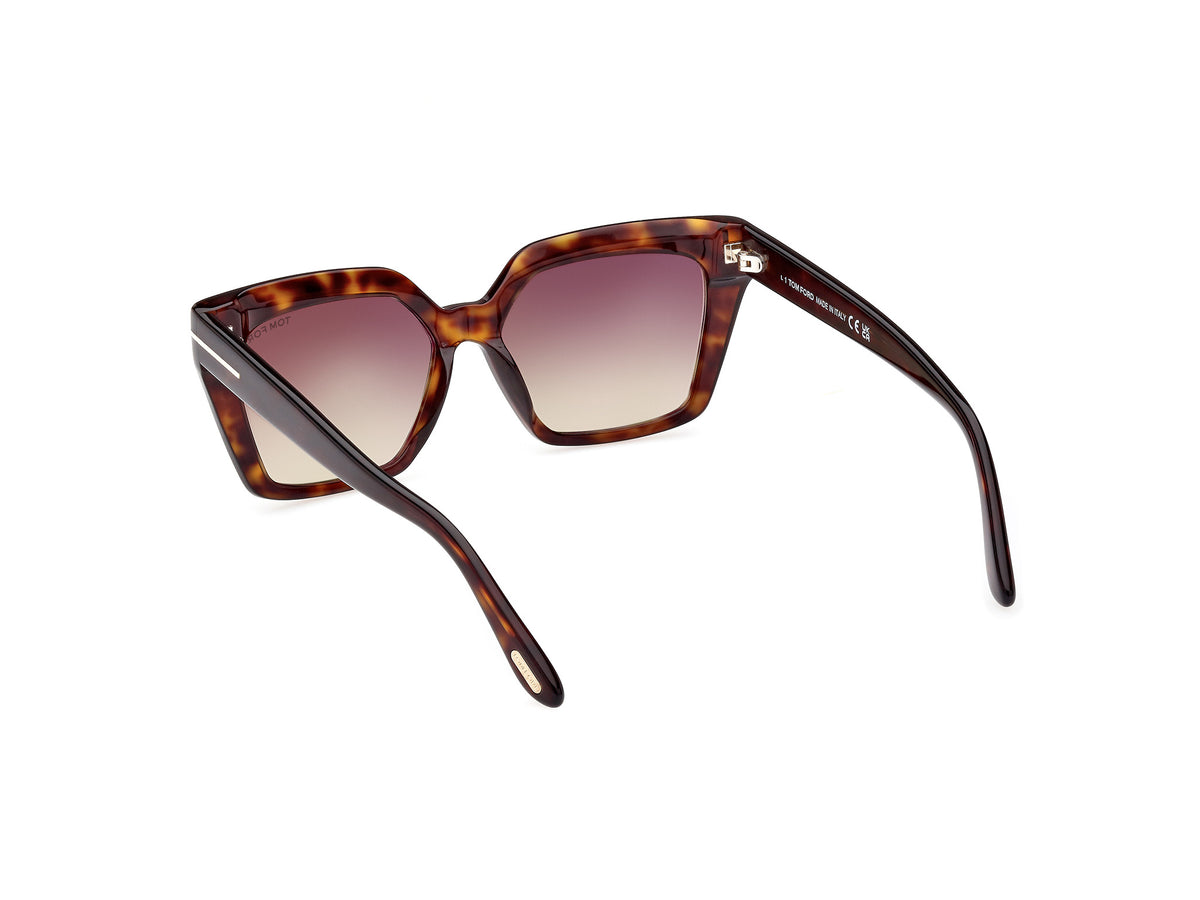 Dark Havana Gradient Brown Female Sunglasses Tom Ford 889214403971