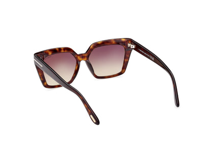 Dark Havana Gradient Brown Female Sunglasses Tom Ford 889214403971