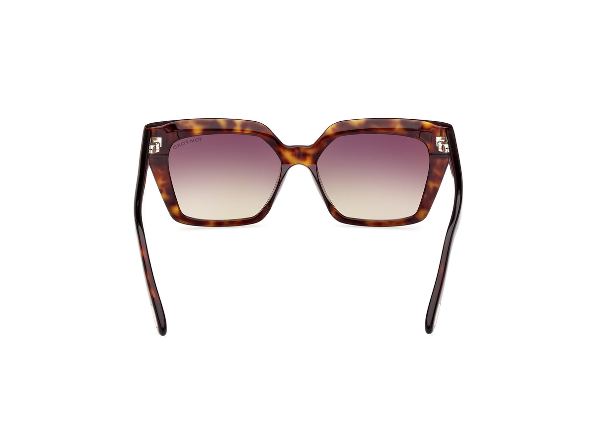 Dark Havana Gradient Brown Female Sunglasses Tom Ford 889214403971
