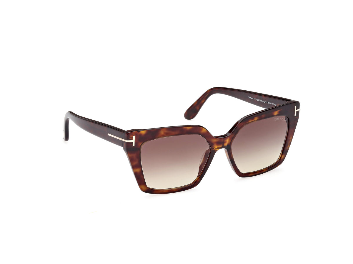 Dark Havana Gradient Brown Female Sunglasses Tom Ford 889214403971