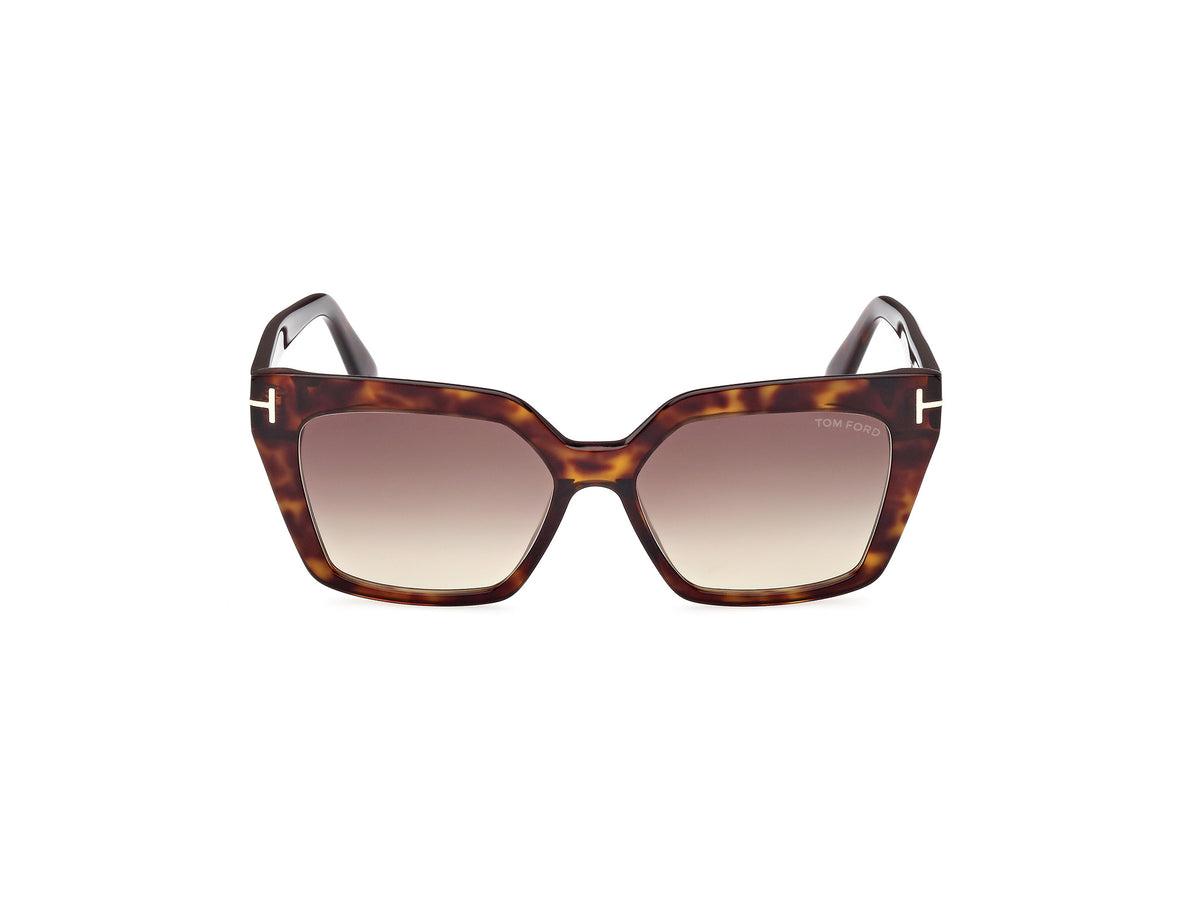 Dark Havana Gradient Brown Female Sunglasses Tom Ford 889214403971