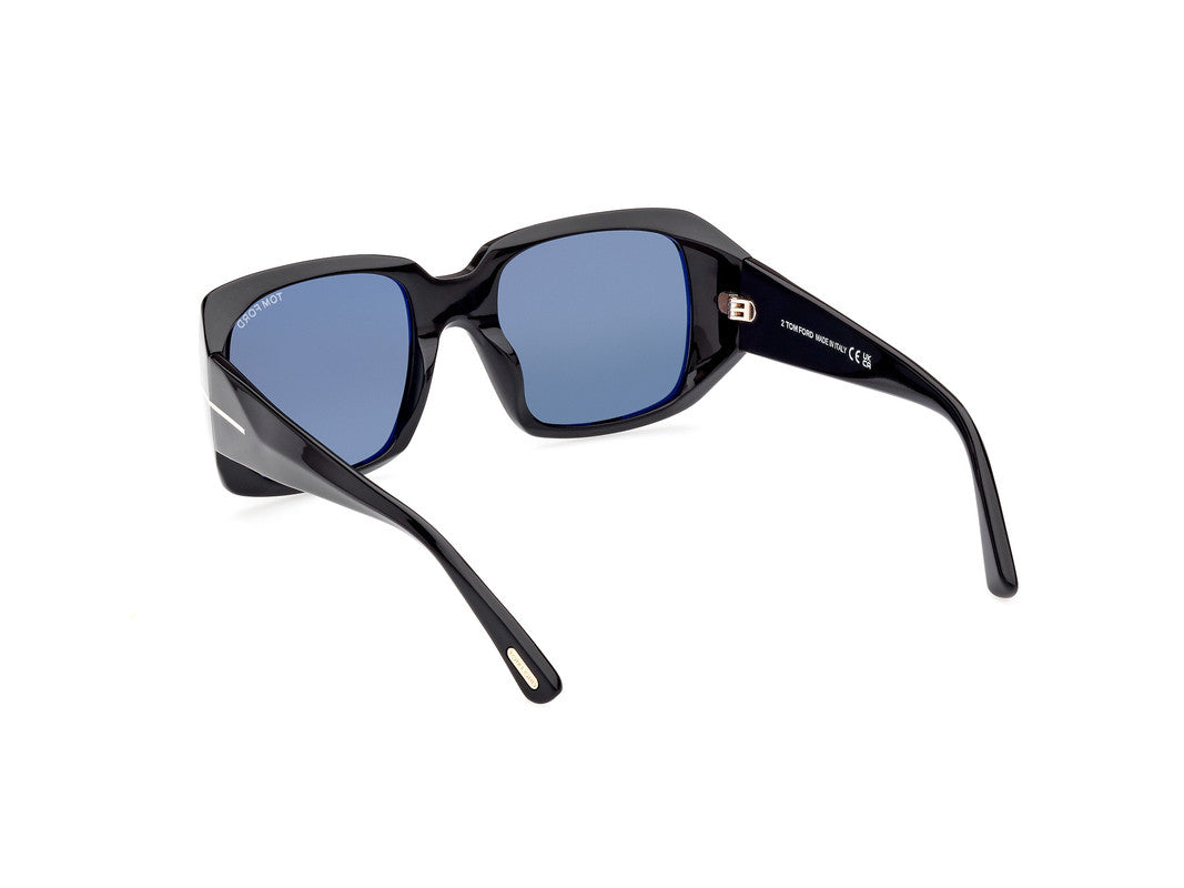 Shiny Black Female Sunglasses Tom Ford 889214403094