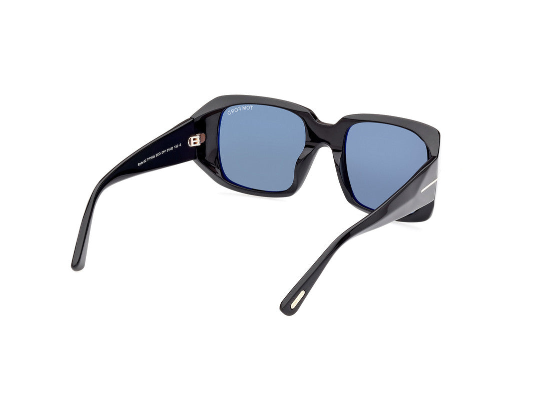 Shiny Black Female Sunglasses Tom Ford 889214403094