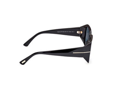 Shiny Black Female Sunglasses Tom Ford 889214403094