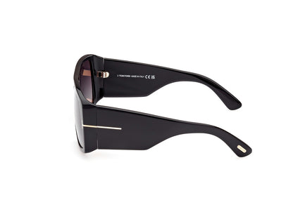 Shiny Black Unisex Sunglasses Tom Ford 889214403742