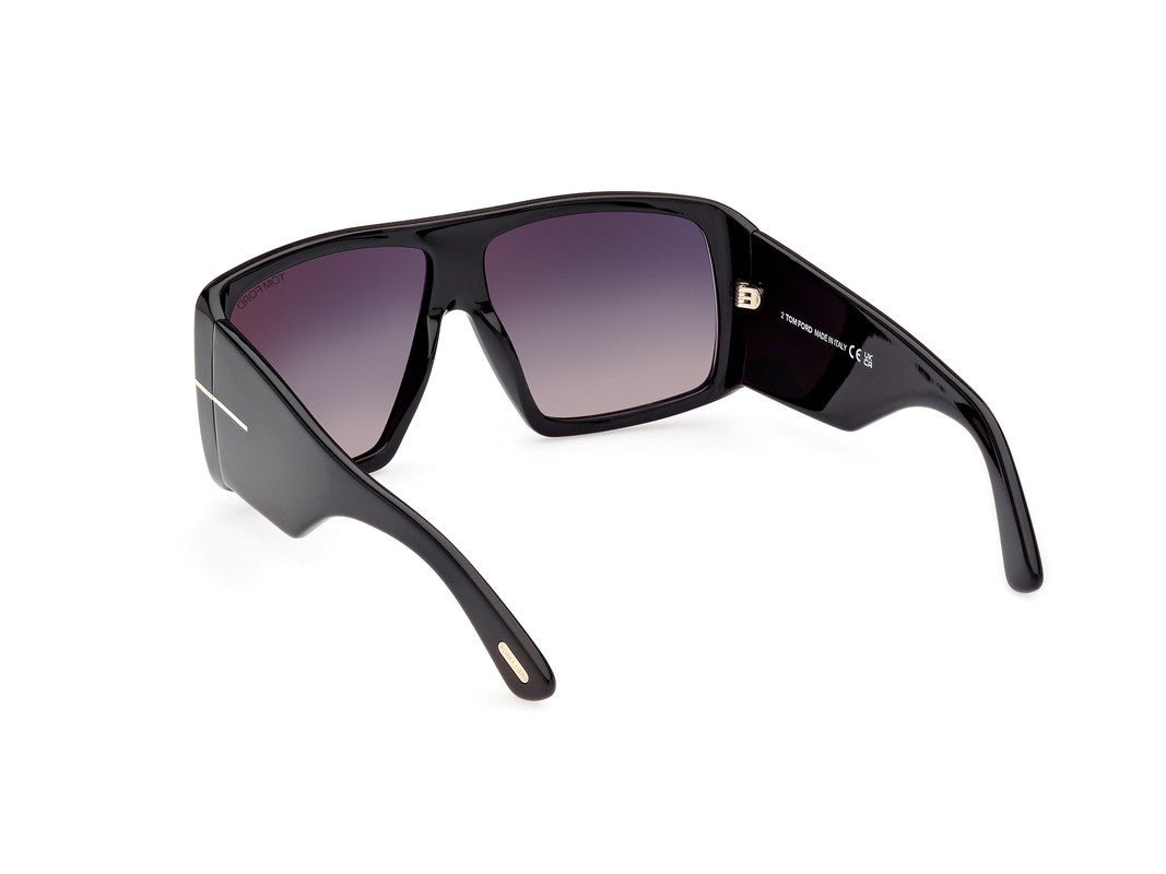 Shiny Black Unisex Sunglasses Tom Ford 889214403742