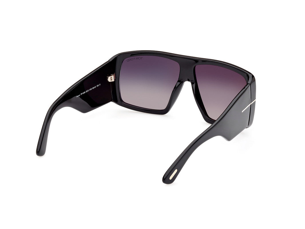 Shiny Black Unisex Sunglasses Tom Ford 889214403742