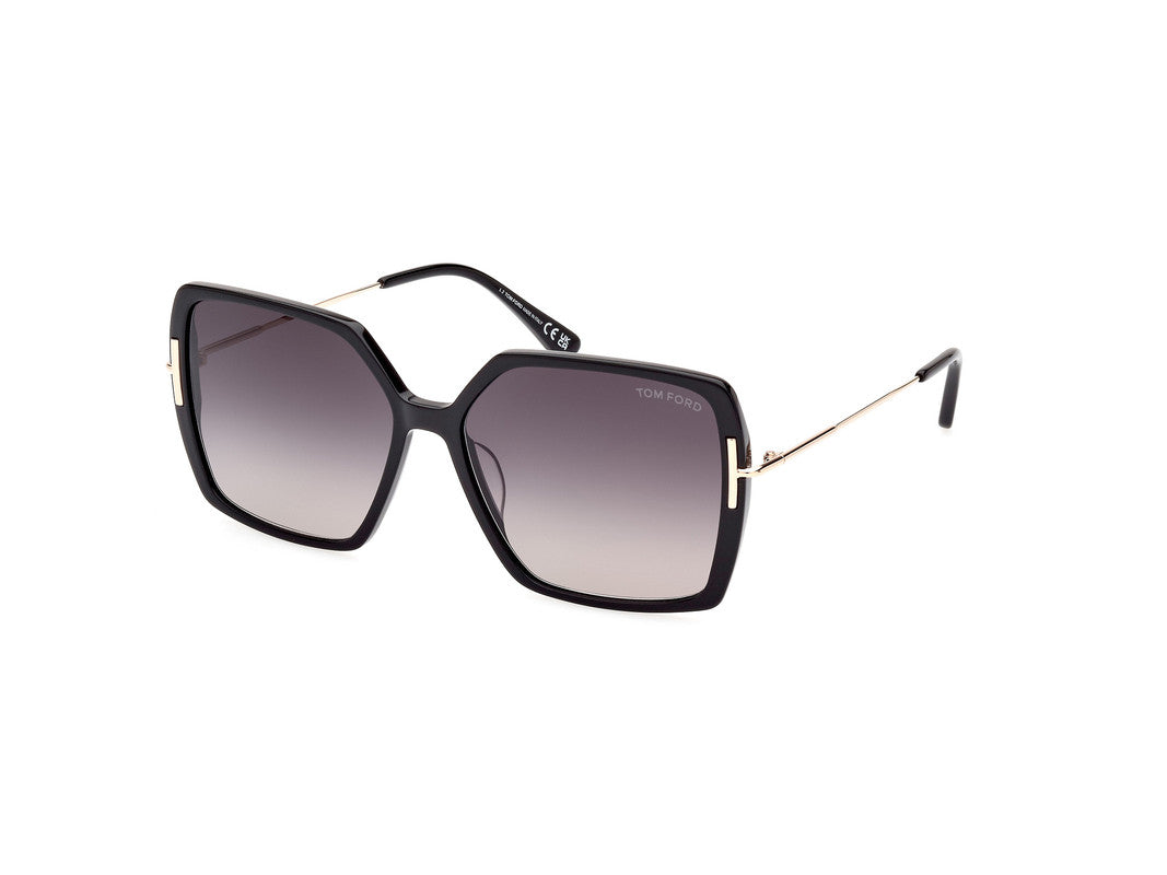 Shiny Black Female Sunglasses Tom Ford 889214403834