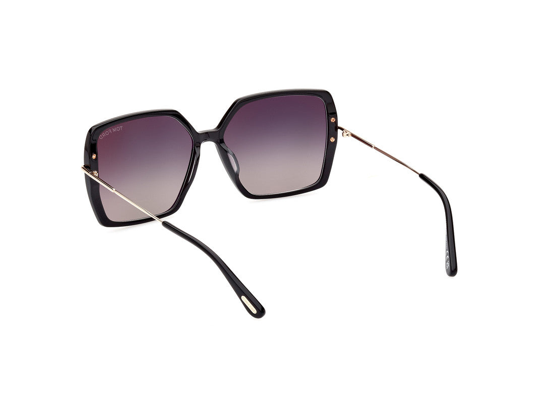 Shiny Black Female Sunglasses Tom Ford 889214403834