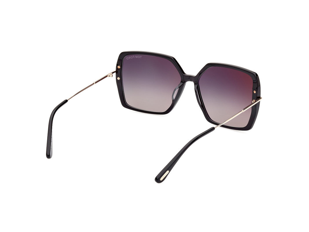 Shiny Black Female Sunglasses Tom Ford 889214403834