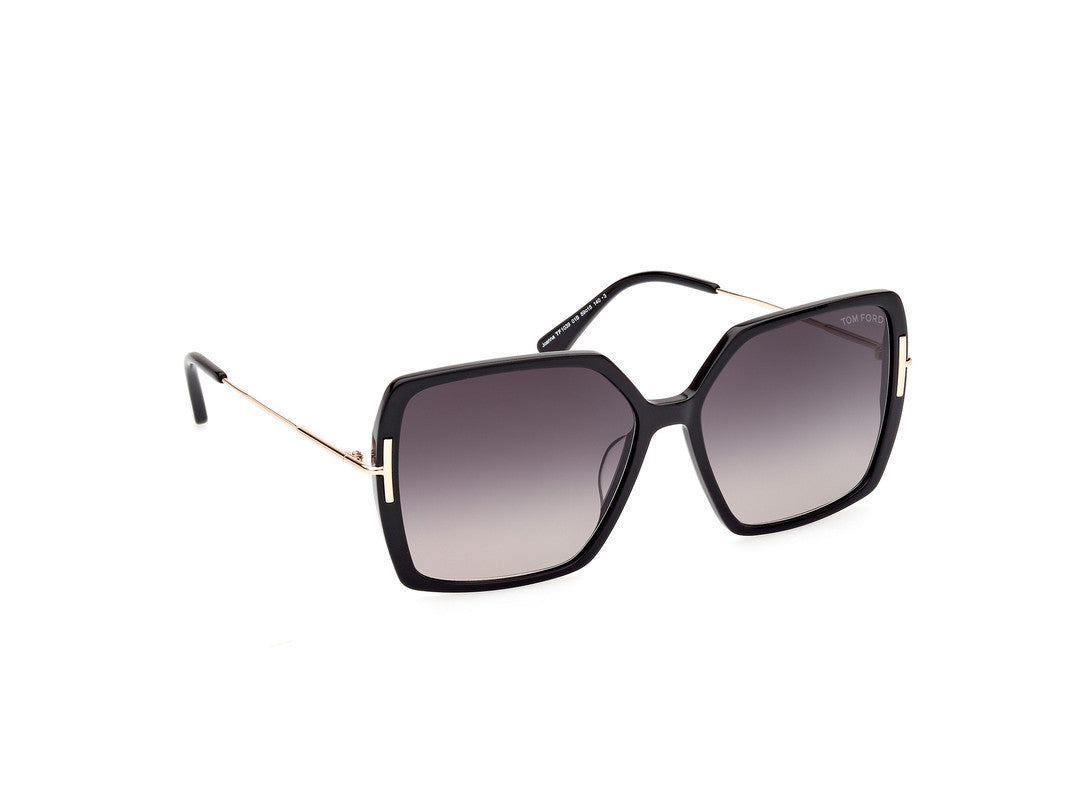 Shiny Black Female Sunglasses Tom Ford 889214403834