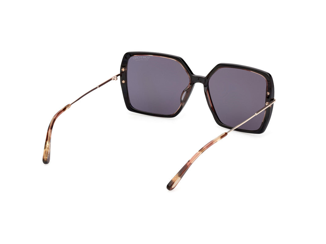 Black/Havana Female Sunglasses Tom Ford 889214542106
