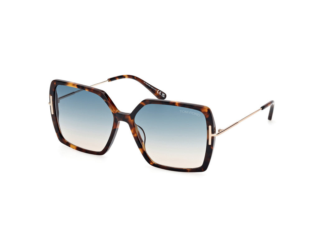 Dark Havana Female Sunglasses Tom Ford 889214542113