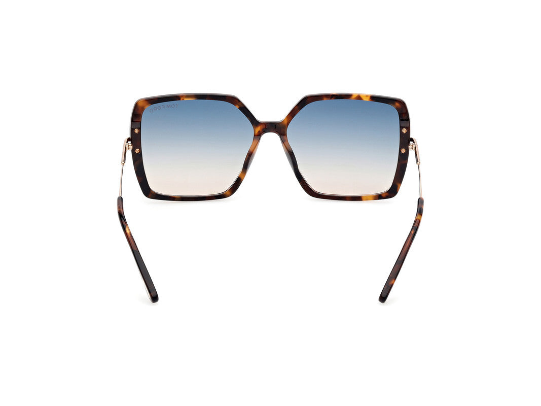 Dark Havana Female Sunglasses Tom Ford 889214542113