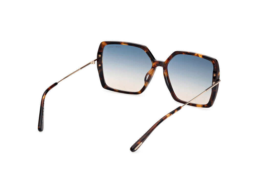 Dark Havana Female Sunglasses Tom Ford 889214542113