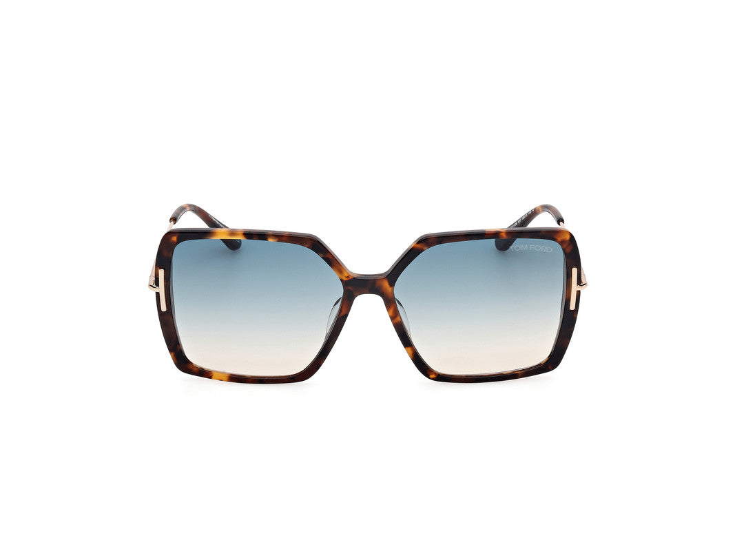Dark Havana Female Sunglasses Tom Ford 889214542113