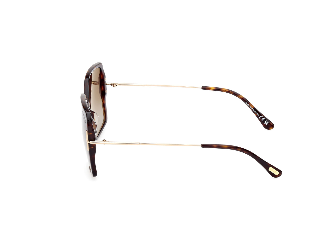 Dark Havana Female Sunglasses Tom Ford 889214442406