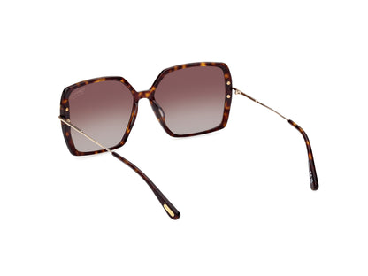 Dark Havana Female Sunglasses Tom Ford 889214442406