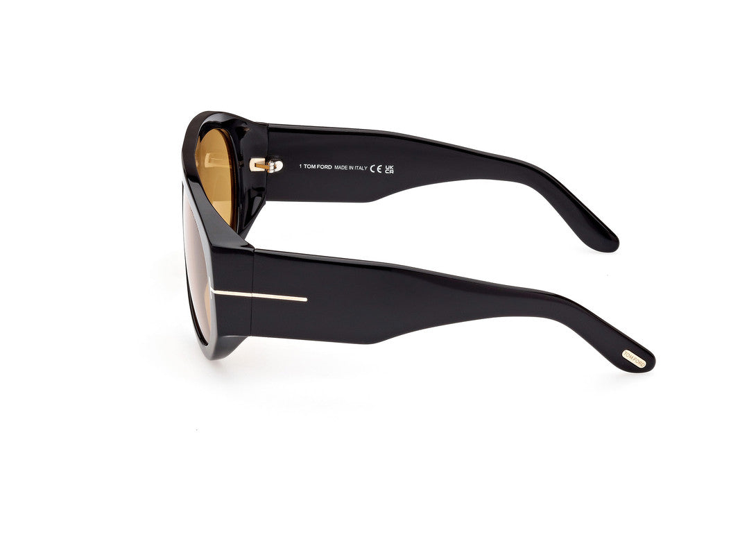 Shiny Black Male Sunglasses Tom Ford 889214402530