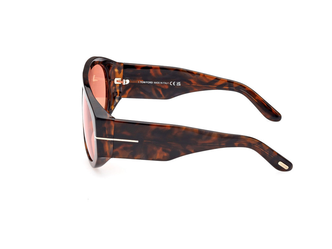 Coloured Havana Male Sunglasses Tom Ford 889214402547