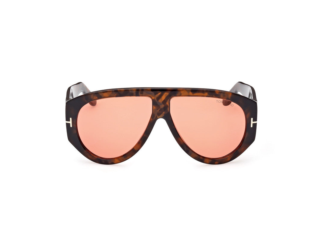 Coloured Havana Male Sunglasses Tom Ford 889214402547