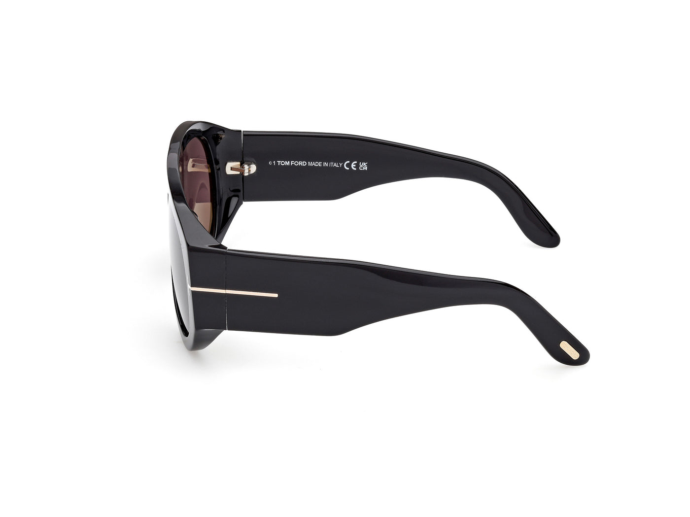 Shiny Black Male Sunglasses Tom Ford 889214602701