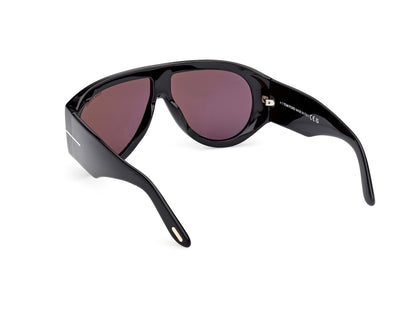 Shiny Black Male Sunglasses Tom Ford 889214602701